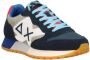 Sun68 Blauwe Sneakers met Suède en Stoffen Bovenwerk Blue Heren - Thumbnail 24