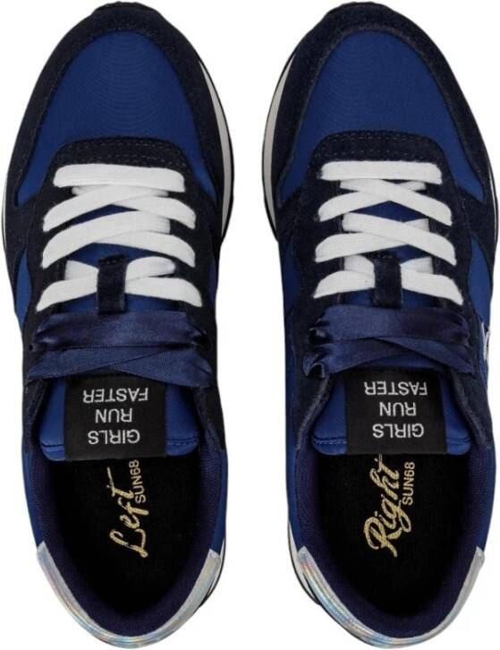 Sun68 Blauwe Lage Sneakers