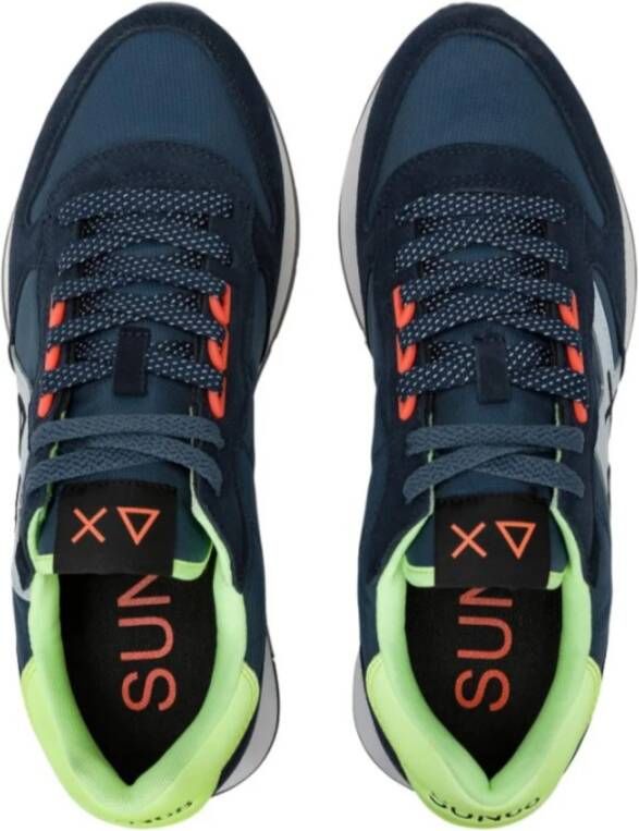 Sun68 Blauwe Lage Sneakers