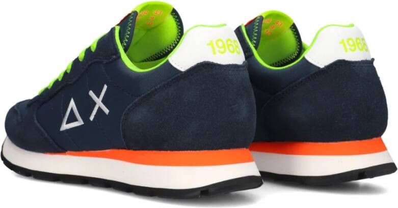 Sun68 Blauwe Lage Sneakers voor Heren