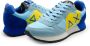Sun68 Blauwe leren sneakers Jaki Solid Multicolor Heren - Thumbnail 2
