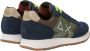Sun68 Blauwe Sneakers Bicolor Leer Textiel Blue Heren - Thumbnail 14