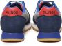 Sun68 Blauwe Sneakers met Suède en Stoffen Bovenwerk Blue Heren - Thumbnail 22