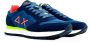 Sun68 Sun 68 Tom Fluo heren sneaker Donkerblauw - Thumbnail 11