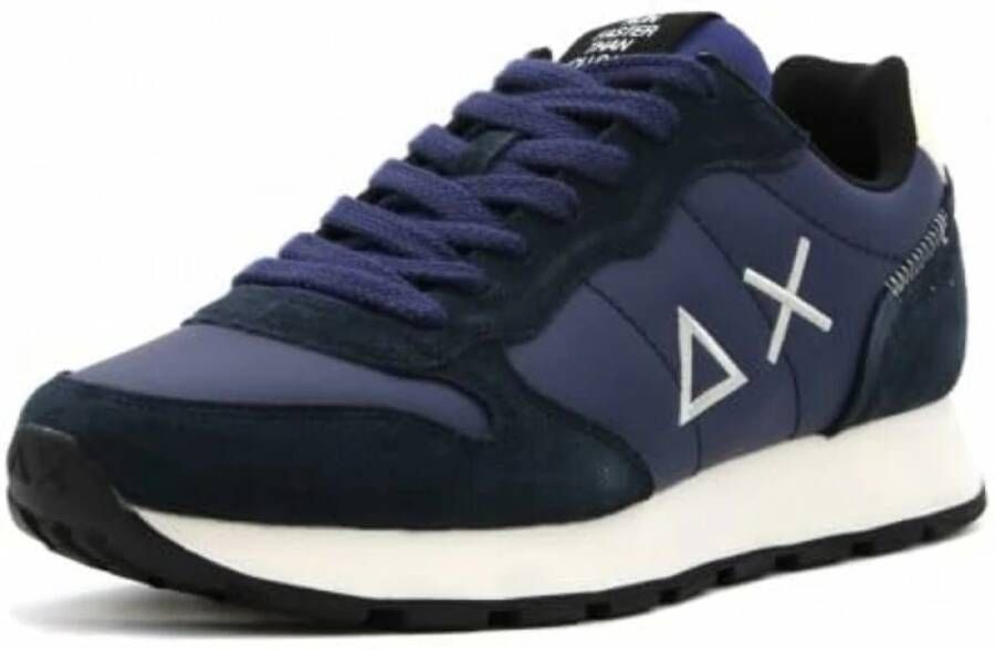 Sun68 Blauwe Sneakers voor Heren Blauw Heren