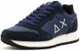 Sun68 Tom Classic Navy Blauw Suède Eco-lederen Hardloopschoen Blue Heren - Thumbnail 3