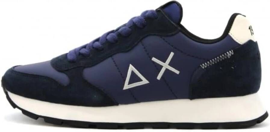 Sun68 Blauwe Sneakers voor Heren Blauw Heren