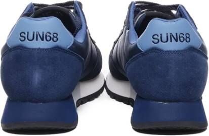 Sun68 Blauwe Sneakers voor Heren Blue Heren