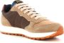 Sun68 Jaki Bicolor Heren Sneakers Schoenen Beige Z44114 - Thumbnail 9