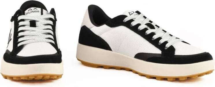 Sun68 Casual Sneakers met Rubberen Zool Black Heren