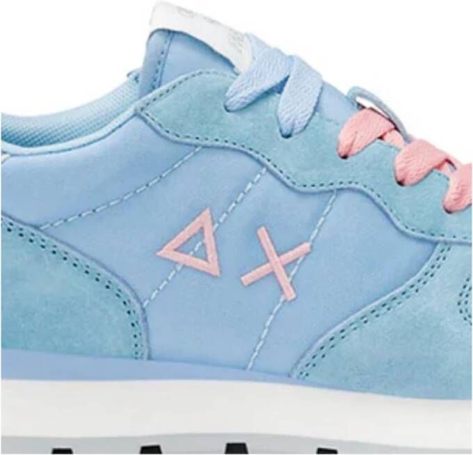 Sun68 Casual Sneakers van leer en canvas