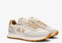 Sun68 Crème Tricolor Heren Casual Sneakers Beige Heren - Thumbnail 3