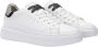 Sun68 Dames Sneakers van Leer met Glitterdetail White Dames - Thumbnail 2