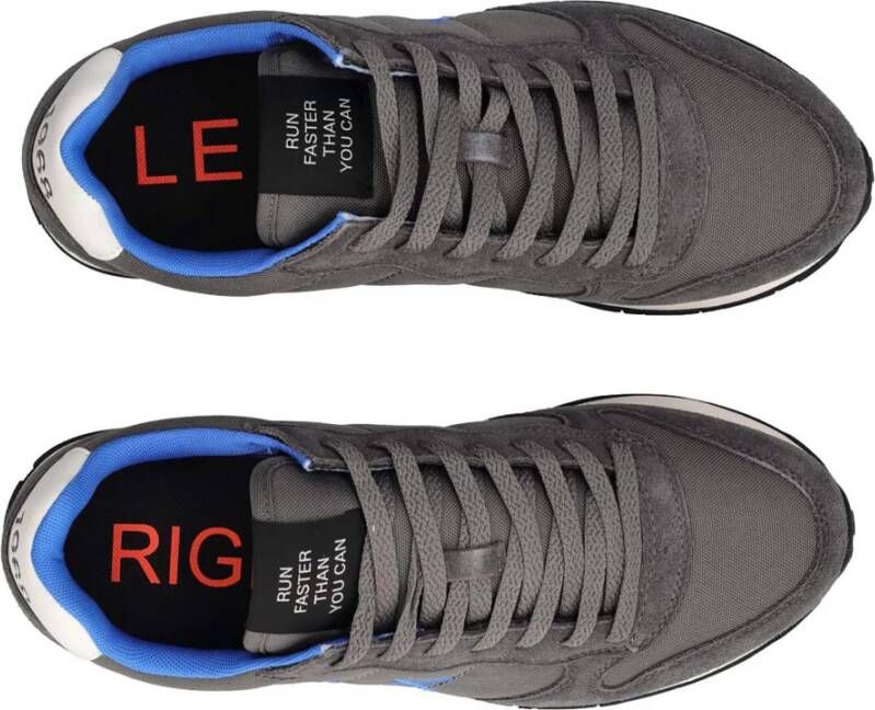 Sun68 Donkergrijze Suède Sneakers Gray Heren