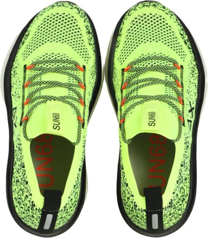 Sun68 Gele lage sneakers