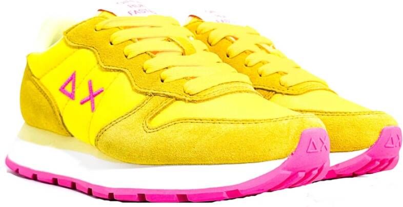 Sun68 Gele Sneakers Ally Solid Yellow Dames