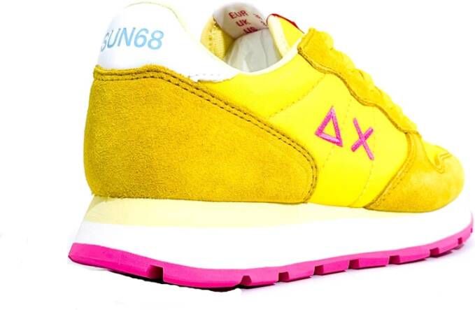 Sun68 Gele Sneakers Ally Solid Yellow Dames