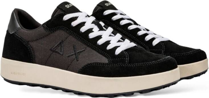 Sun68 Genius Zwarte Sneakers voor Heren Zwart Heren