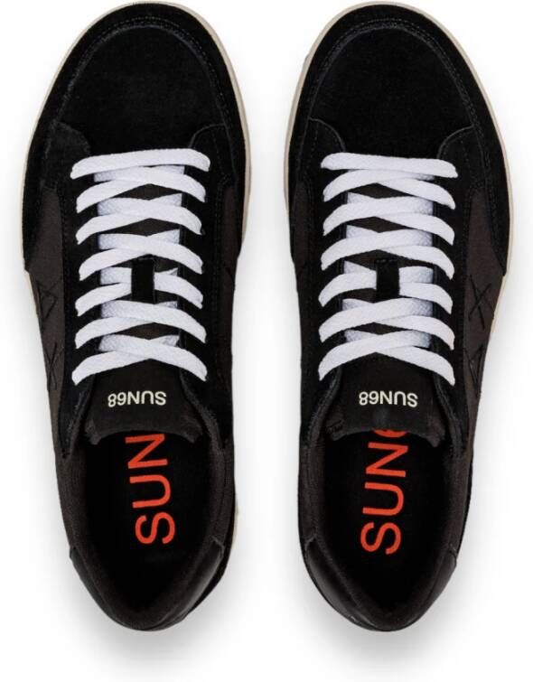 Sun68 Genius Zwarte Sneakers voor Heren Zwart Heren