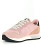Sun68 Glitter Logo Leren en Stoffen Sneakers Pink Dames - Thumbnail 2