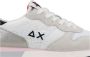 Sun68 Glitter Sneakers met Suède en Stof White Dames - Thumbnail 5