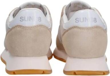 Sun68 Gouden Glitter Platte Schoenen Beige Dames