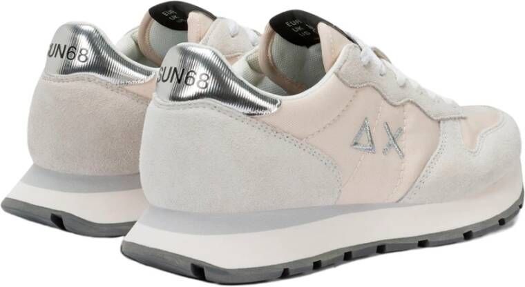 Sun68 Goud Zilver Sneaker in Suède en Technische Stof