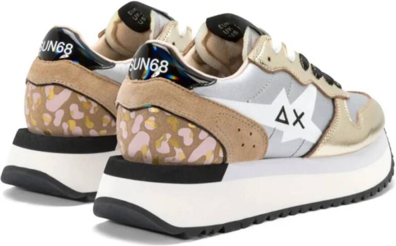 Sun68 Gouden Lage Sneakers