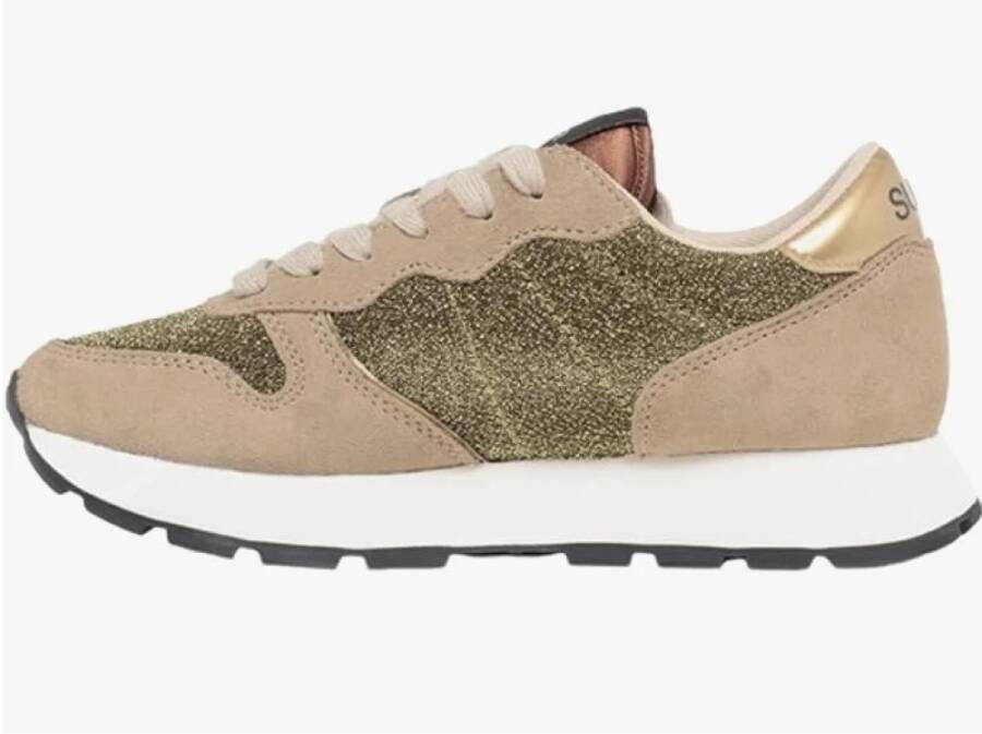 Sun68 Gouden Sneakers voor Heren Beige Dames