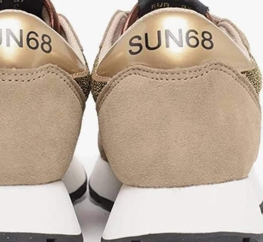 Sun68 Gouden Sneakers voor Heren Beige Dames