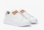 Sun68 Witte en roze leren sneakers Grace Leather White Dames - Thumbnail 9
