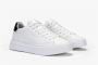 Sun68 Grace Leather Dames Wit en Zwart Schoenen White Dames - Thumbnail 4