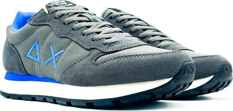 Sun68 Grijze Sneakers Tom Solid Collectie Gray Heren