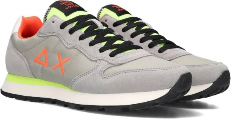 Sun68 Groene Lage Top Sneakers Tom Fluo Multicolor Heren