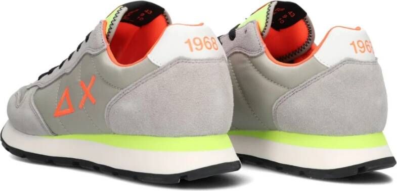 Sun68 Groene Lage Top Sneakers Tom Fluo Multicolor Heren