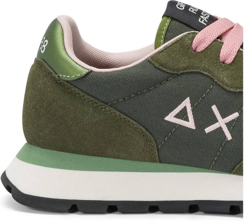 Sun68 Groene Militaire Casual Sneaker Ally Solid