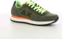 Sun68 Heren Khaki Fluo Sneakers Green Heren - Thumbnail 2
