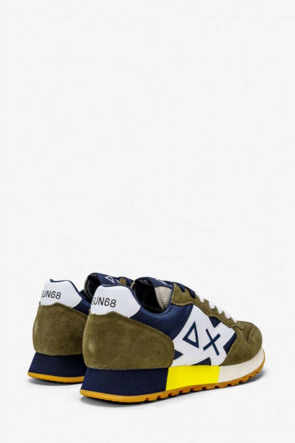 Sun68 Jaki Tricolors Sneakers 32111 Groen Heren