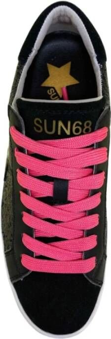 Sun68 Lage Sneakers Black Dames
