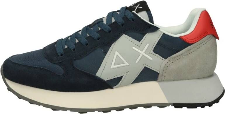 Sun68 Lage Sneakers Solid Model Blue Heren