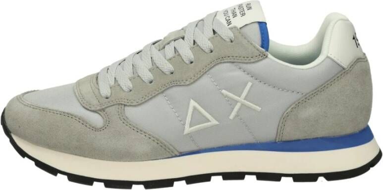 Sun68 Lage Sneakers van Technische Stof Gray Heren