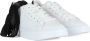 Sun68 Leren Logo Sneakers met Contrastzool White Dames - Thumbnail 4