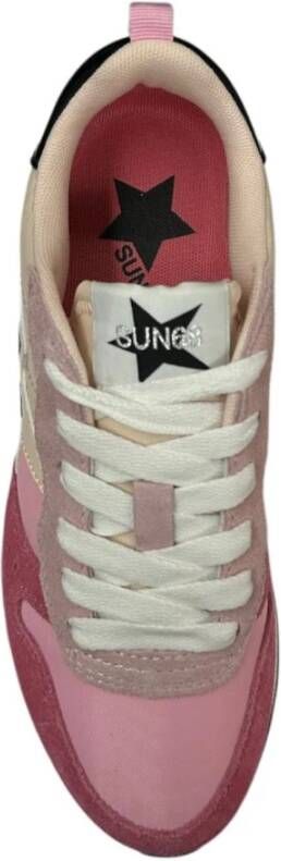 Sun68 Lichtroze Lage Sneakers