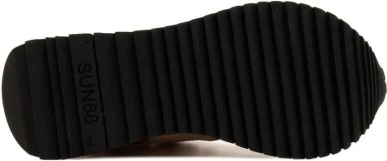 Sun68 Lila Leren Sneakers Lente Zomer