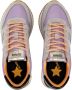 Sun68 Lila Stoffen Sneakers met Suède Details Purple Dames - Thumbnail 3