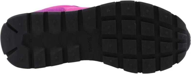 Sun68 Nylon Sneakers met Eco-Leer Inzetstukken Purple Dames - Foto 9