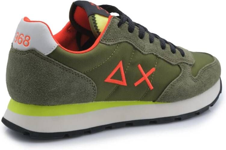 Sun68 Militair Groene Herenschoenen Tom Fluo Green Heren