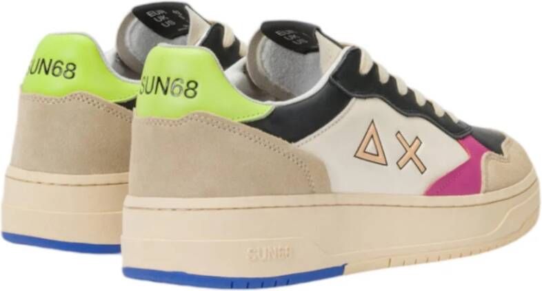 Sun68 Multicolor Leren en Suède Sneaker Multicolor Heren