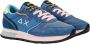 Sun68 Multicolor Nylon Sneakers met Geborduurd Monogram Blue Dames - Thumbnail 3