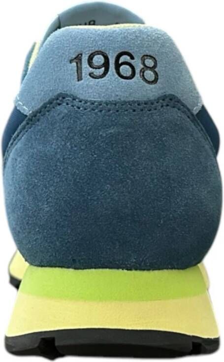 Sun68 Multicolor Sneaker Tom Nylon Logo Geborduurd Blue Heren